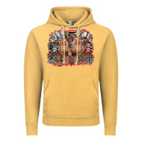 Vintage Mustard Happy Easter Vintage Hoodie - CowhideDigitalArt