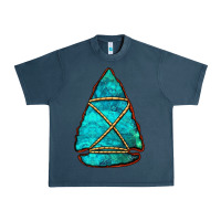 Midnight Navy turquoise arrowhead Urban Heavy Tee - Jasminsmagicworld