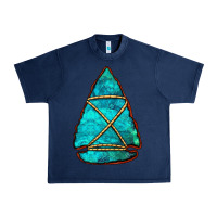 Navy turquoise arrowhead Urban Heavy Tee - Jasminsmagicworld