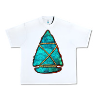 White turquoise arrowhead Urban Heavy Tee - Jasminsmagicworld