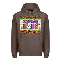 Coffee Spooky Babe Premium Hoodie - Artiststas