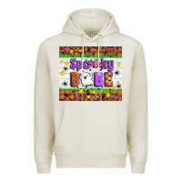 Oatmeal Heather Spooky Babe Premium Hoodie - Artiststas