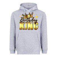 Heather Grey birthday king Heavyweight Hoodie - RanaPortraitStore