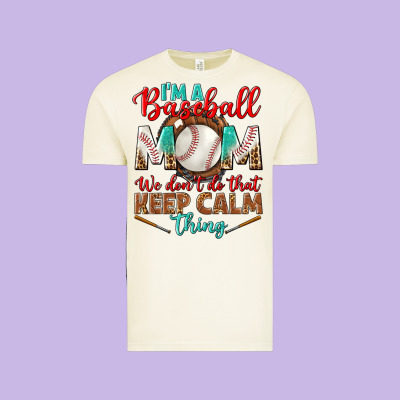 I'm A Baseball Mom We Don't Do That Vintage Tee Designed By Bundleandbundleshop