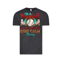 Vintage Black i'm a baseball mom we don't do that Vintage Tee - BundleAndBundleShop