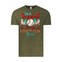 Vintage Olive i'm a baseball mom we don't do that Vintage Tee - BundleAndBundleShop