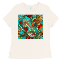 Bone faith coffee cup and cross with leopard and roses seamless pattern bbs Ladies Tee - BundleAndBundleShop