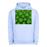 Pigment Grape Ice Saint Patricks Day Shamrock And Plaid Urban Hoodie - RanaPortraitStore
