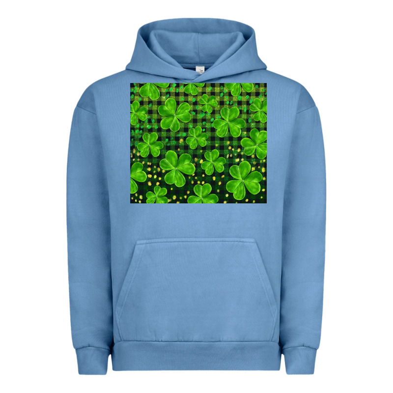 Saint Patricks Day Shamrock And Plaid Urban Hoodie by RanaPortraitStore | Teevron