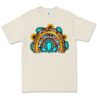 Bone western gemstones sunflowers rainbow Premium Tee - OliviaCreatesArt
