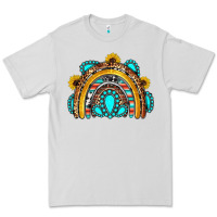 Western Gemstones Sunflowers Rainbow Premium Tee | Teevron