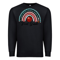Black first grade rainbow Premium Sweatshirt - RanaPortraitStore