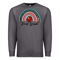 Charcoal Heather first grade rainbow Premium Sweatshirt - RanaPortraitStore
