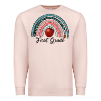 Pale Pink first grade rainbow Premium Sweatshirt - RanaPortraitStore