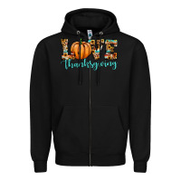 Black love thanksgiving pumpkin Zipper Hoodie - JahusDesignShop