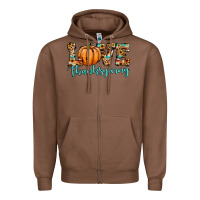 Chestnut love thanksgiving pumpkin Zipper Hoodie - JahusDesignShop