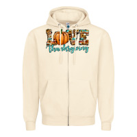 Love Thanksgiving Pumpkin Zipper Hoodie | Teevron