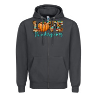 Smoke love thanksgiving pumpkin Zipper Hoodie - JahusDesignShop