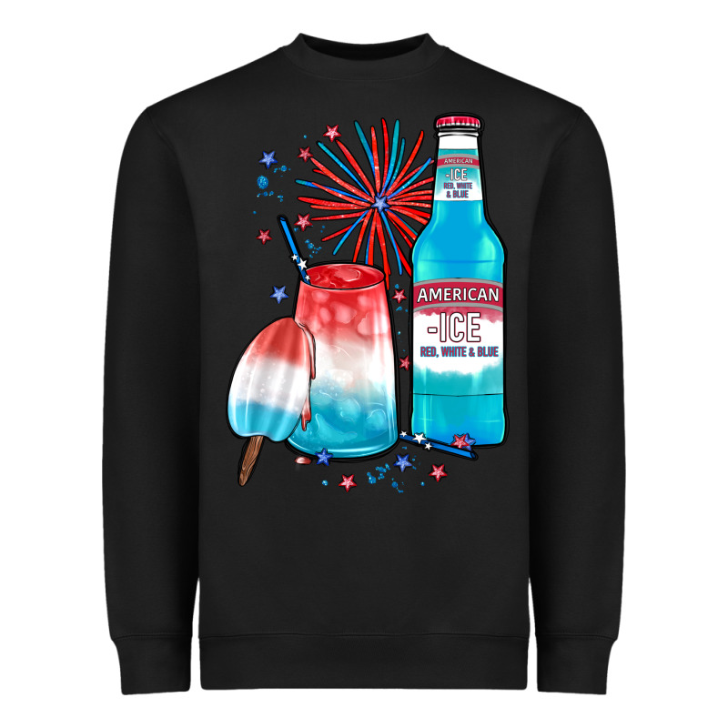 Th Of July Drinks, American Ice Heavyweight Sweatshirt by JahusDesignShop | Teevron