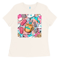 Bone hospital nurse coffee cups with leopard seamless pattern bbs Ladies Tee - BundleAndBundleShop