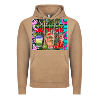 Vintage Coffee summer time Vintage Hoodie - CowhideDigitalArt