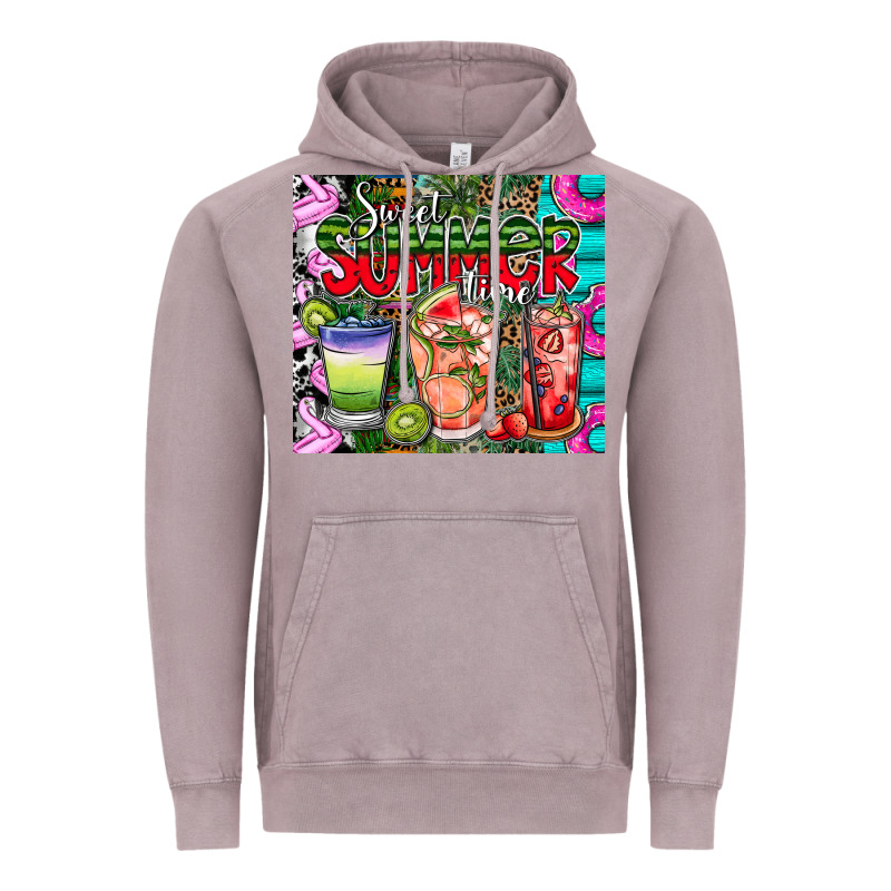 Summer Time Vintage Hoodie by CowhideDigitalArt | Teevron