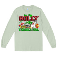 Matcha In My Holly Jolly Teacher Era Long Sleeve Tee - CowhideDigitalArt