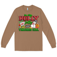 Toasted Coconut In My Holly Jolly Teacher Era Long Sleeve Tee - CowhideDigitalArt