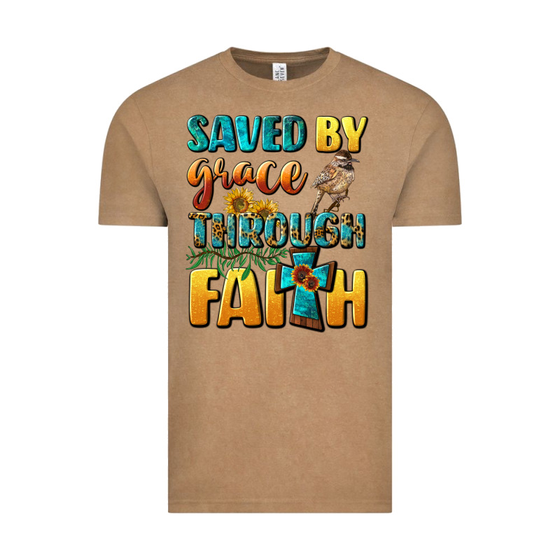 Saved By Grace Through Faith Vintage Tee by BundleAndBundleShop | Teevron