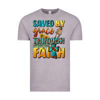 Vintage Zinc saved by grace through faith Vintage Tee - BundleAndBundleShop