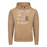 Vintage Coffee just a girl who loves to travel traveling women nomad t shirt Vintage Hoodie - baoMotion