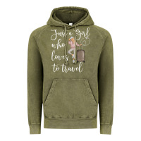 Just A Girl Who Loves To Travel Traveling Women Nomad T Shirt Vintage Hoodie | Teevron