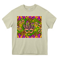 Mossy Mardi Gras masks and coins tumbler Heavy Core Tee - HowdyJamesFarm