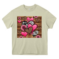 Mossy valentines day western hearts and sunflowers Heavy Core Tee - Jasminsmagicworld