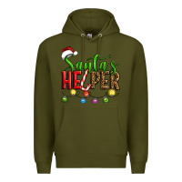 Army Green santa's helper christmas Premium Hoodie - Artiststas