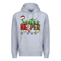 Heather Grey santa's helper christmas Premium Hoodie - Artiststas