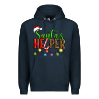 Navy santa's helper christmas Premium Hoodie - Artiststas