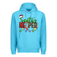Ocean Blue santa's helper christmas Premium Hoodie - Artiststas