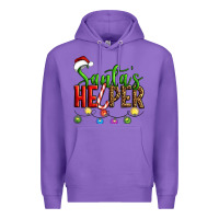 Purple santa's helper christmas Premium Hoodie - Artiststas