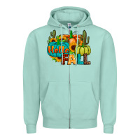 Seafoam hello fall Zipper Hoodie - JahusDesignShop