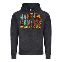 Vintage Black Happy Camper Be Happy Or Go Away Vintage Hoodie - CowhideDigitalArt