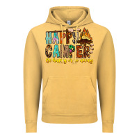 Vintage Mustard Happy Camper Be Happy Or Go Away Vintage Hoodie - CowhideDigitalArt