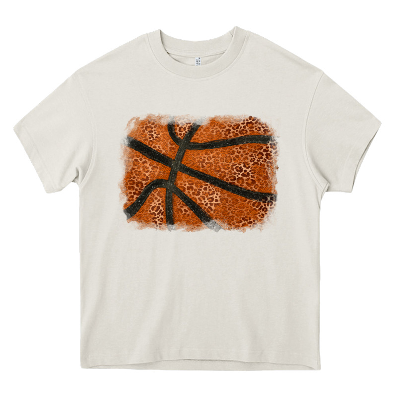 Basketball Leopard Glitter Background Heavy Core Tee by HowdyJamesFarm | Teevron