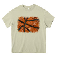 Mossy Basketball leopard glitter background Heavy Core Tee - HowdyJamesFarm