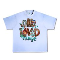 Grape Ice One Loved Nurse Urban Heavy Tee - FaDigitalArtStudio