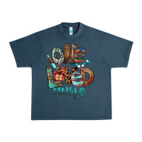 Midnight Navy One Loved Nurse Urban Heavy Tee - FaDigitalArtStudio