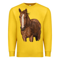 Lemon brown horse Premium Sweatshirt - RanaPortraitStore