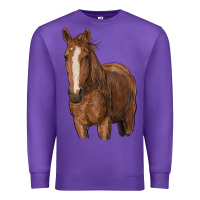 Purple brown horse Premium Sweatshirt - RanaPortraitStore