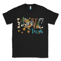 Black love texas map sunflower cactus cowhide leopard Classic Tee - Artiststas