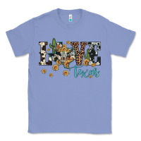 Colony Blue love texas map sunflower cactus cowhide leopard Classic Tee - Artiststas
